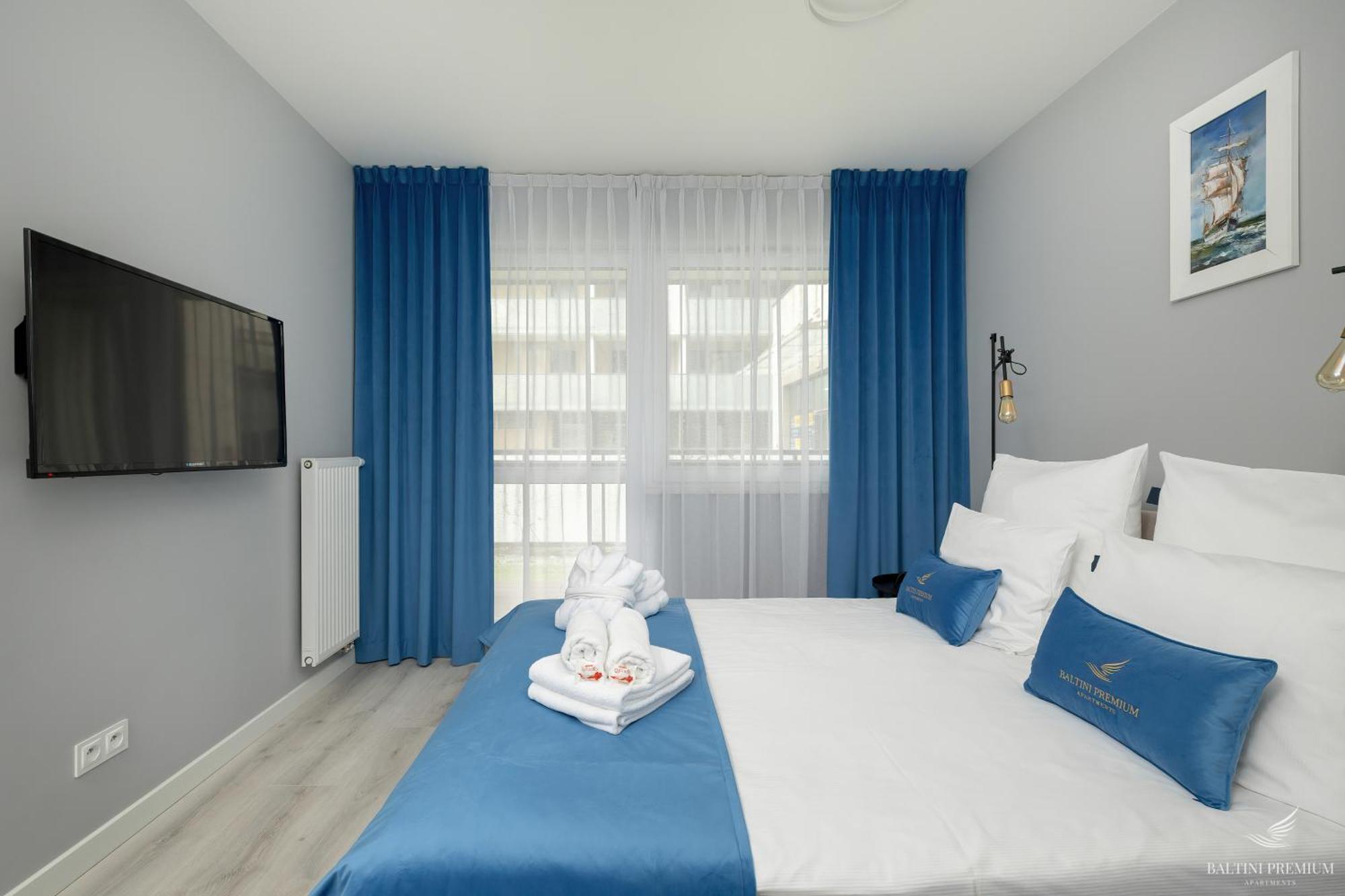 Baltini Premium Apartament Kasprowicza 20 A-B Z Basenem, Saunami I Jacuzzi Kolobrzeg Oda fotoğraf